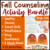 Fall and Halloween Counseling Activity and Lesson Bundle f