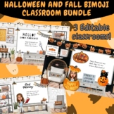 Fall and Halloween Farmhouse Bitmoji Classroom BUNDLE!