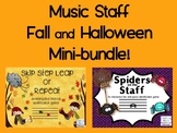 Fall and Halloween Music Staff Mini Bundle