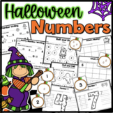 Fall and Halloween Number Writing Worksheets
