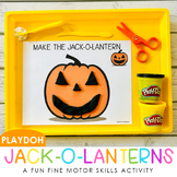 Fall and Halloween Playdough Activities - Playdough Jack-o