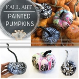 Fall, Halloween Themed Art Project Artistic Pumpkin Painting