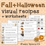 Fall and Halloween Visual Recipes for Special Education