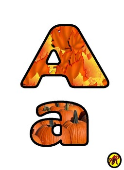 Fall and Thanksgiving Alphabets For Bulletin board by Amazing Resources