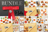 Fall and Thanksgiving Clipart Mega Bundle