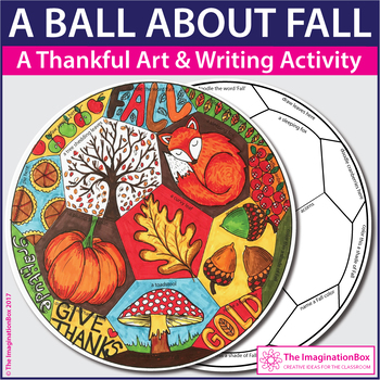 Preview of Fall and Thanksgiving Coloring Pages, A Ball About Fall Art & Writing Activities