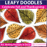 Fall and Thanksgiving Coloring Pages | Leaf Art and Writin