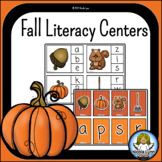 Fall and Thanksgiving Themed Literacy Centers for kinderga