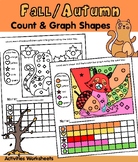 Fall /autumn Count & Graph Shapes Activity Pages Fall & Ha