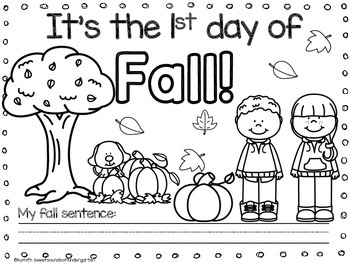 Download Fall coloring page FREEBIE by Sweet Sounds of Kindergarten ...