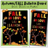 Fall in love with learning Bulletin Board Kit,Door Decor,Editable