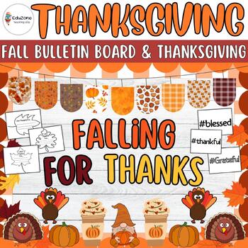 Preview of Fall into Gratitude: Thanksgiving Bulletin Board and Autumn Door Decor Craft
