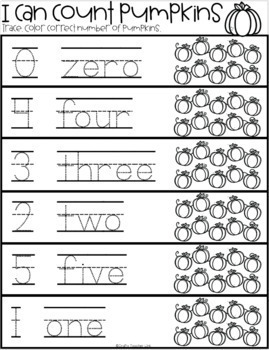 Number Recognition 0-10 Fall Themed by Natasha's Crafts - Crafty ...