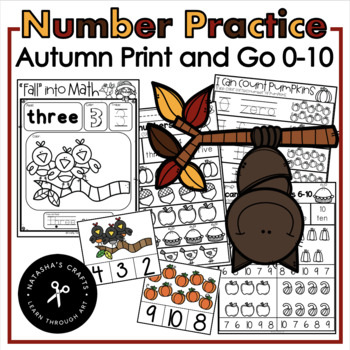 Preview of Autumn Number Recognition 0-10