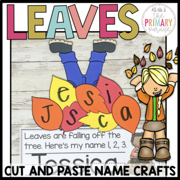 Preview of Fall name craft | Leaf name craft | Fall activities | Back to school craft