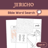 Fall of Jericho Worksheet / Bible Stories Word Search, Sun