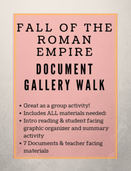 Preview of Fall of Rome: Document Gallery Walk