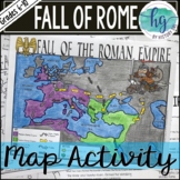 Fall of Rome Map Activity (Print and Digital)
