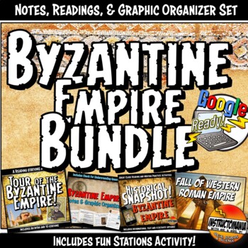 Preview of Byzantine Empire & the Fall of Rome Activity Set Bundle (Printable & Digital)