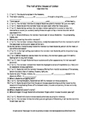 Fall of the House of Usher Guided Reading Worksheet Crossw