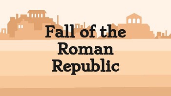 Preview of Fall of the Roman Republic Revision Quiz
