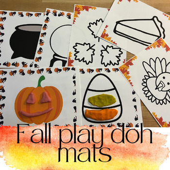 Preview of Fall play doh mat