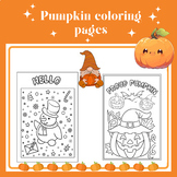 Fall pumpkin shape coloring pages art/  Autumn November Co