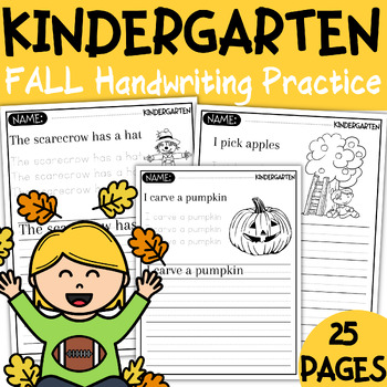 kindergarten simple Sentence Handwriting Practice | Read trace write and  color