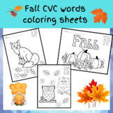Fall site word coloring pages