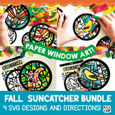 Fall suncatcher crafts | Autumn activities | Thanksgiving 