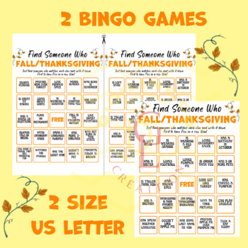 thanksgiving Find Someone Who bingo game November social Studies ...