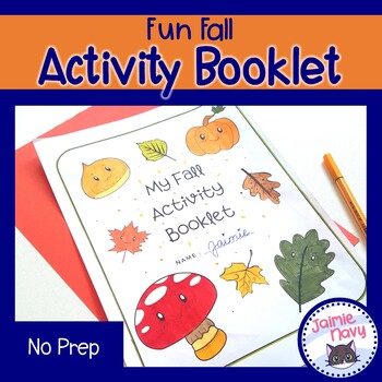 Preview of Fall-themed No-Prep Activity Booklet - Early Finishers - AUTUMN