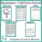 Fall themed OT Data Tracking Packet | Handwriting, Cutting