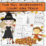 Fun Fall Count and Trace/ Number 1-10| Counting | Tracing