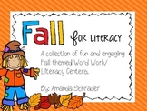 Fall word work/ literacy centers