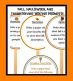 Fall writing prompts, Halloween Writing Prompts, and Thank