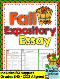Fall/Autumn Expository Essay - Grades 6-10 - CCSS Aligned
