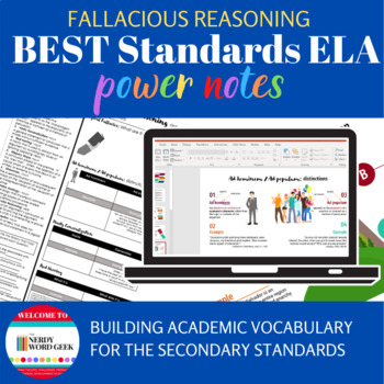 Preview of Fallacious Reasoning BEST Standards Power Notes