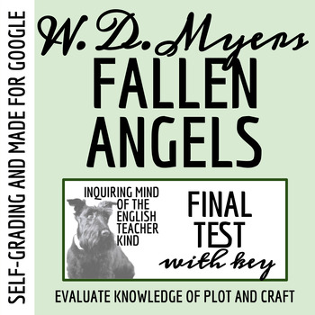 Preview of Fallen Angels by Walter Dean Myers Test and Answer Key for Google Drive