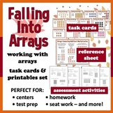 Falling Into Arrays - task card & printables set