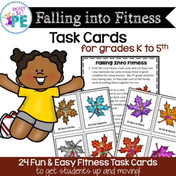 Preview of Falling Into Fitness Task Cards