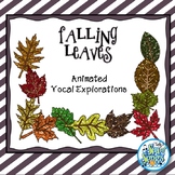 Falling Leaves Animated Vocal Explorations PowerPoints and Worksheets