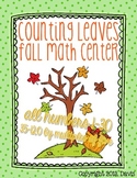 Fall/Autumn Differentiated First Grade Math Center {Count to 120}