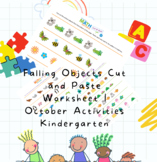 Falling Objects Cut and Paste Worksheet | October Activiti