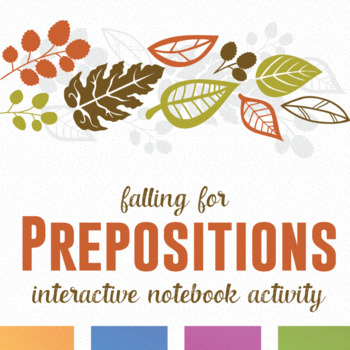 Preview of Falling for Prepositions Interactive Grammar: Fall Language Arts Activity