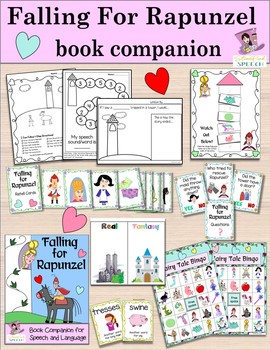 Preview of Falling for Rapunzel:  A Fairy Tale Themed Book Companion for Speech Therapy