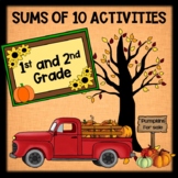 Fall Math Addition Activities - Find Sums of 10 - Math Centers