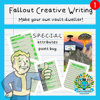 Preview of Fallout 4 | Create Your Own Vault Dweller Character Workbook | Creative Writing