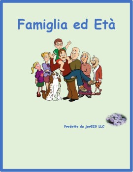 Preview of Famiglia (Family in Italian) Family Tree Worksheet 2