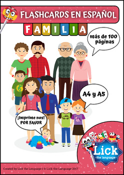 Preview of Familia - Spanish Flashcards - Tarjetas Educativas - Flashcards en Español